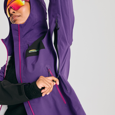 Coquille imper-respirante pour femme couleur violet