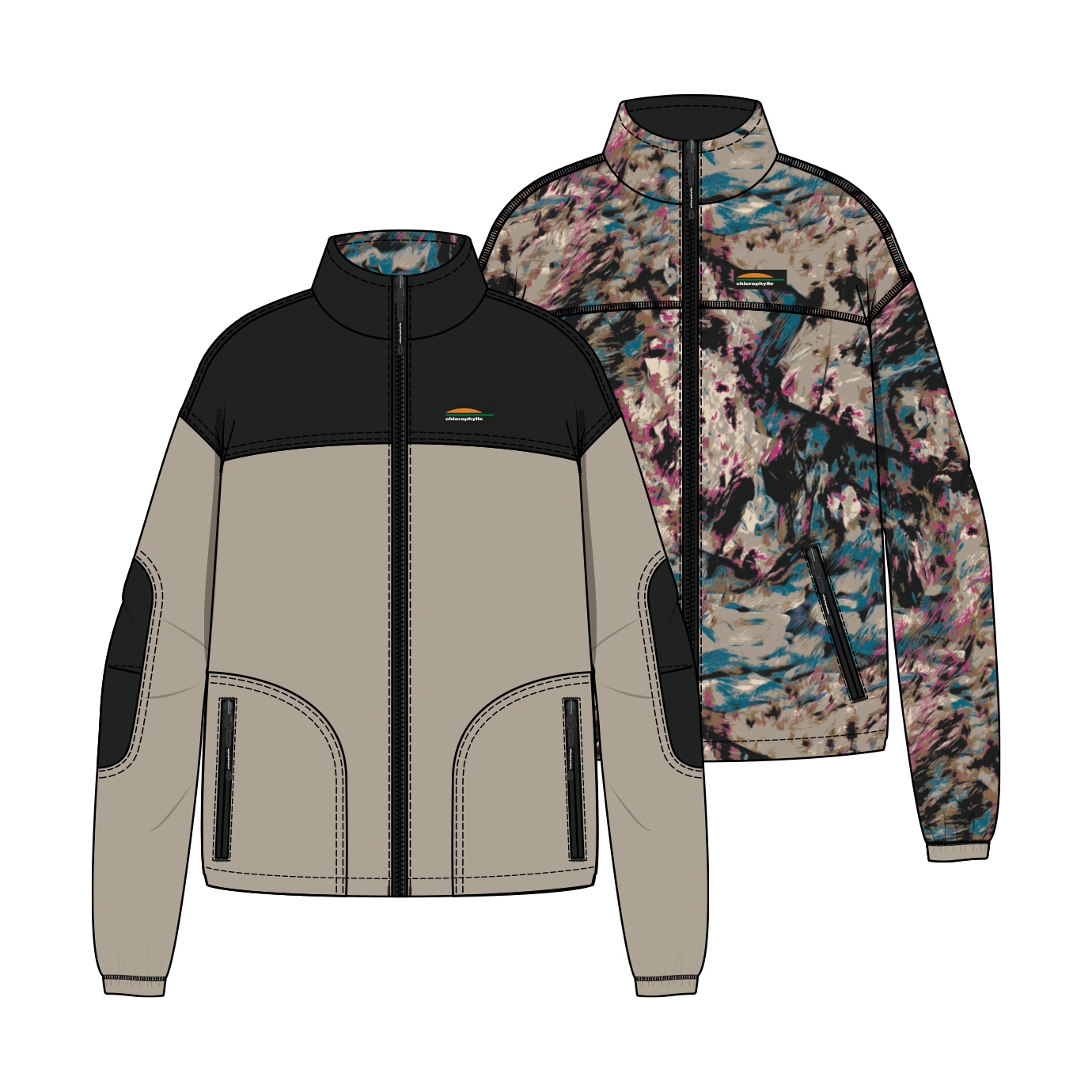 Apica - Veste en polaire réversible - femme