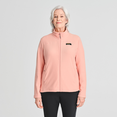 Nilas - veste en polaire couleur rose pour femme