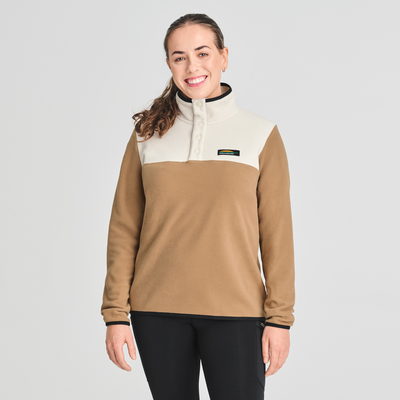 Nilas - chandail en polaire couleur beige pour femme