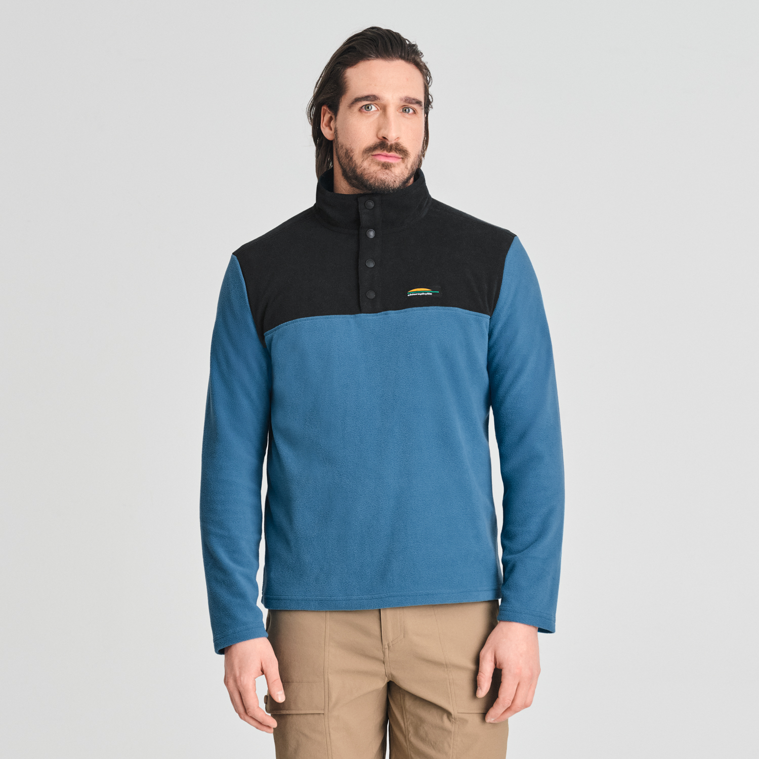 Nilas - chandail en polaire pour homme couleur bleu
