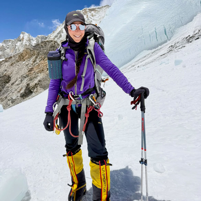 Marie-Pier Desharnais avec le polar Ibis en Stormfleece