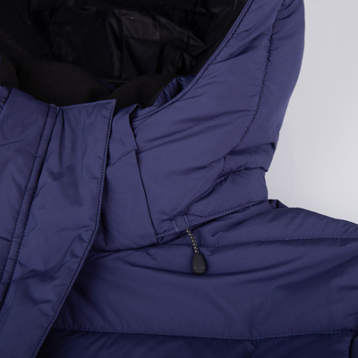 Capuchon du manteau d'hiver Lana couleur beige