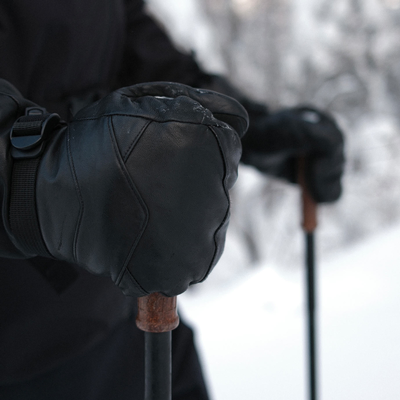 Mitaines de ski en cuir