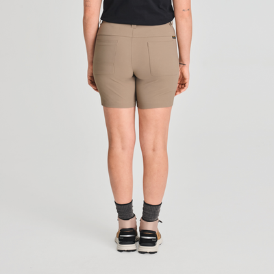Madrid - short de golf pour femme couleur beige