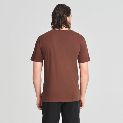 T-classique - t-shirt en coton bio couleur brun