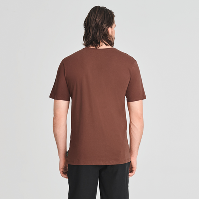 T-classique - t-shirt en coton bio couleur brun