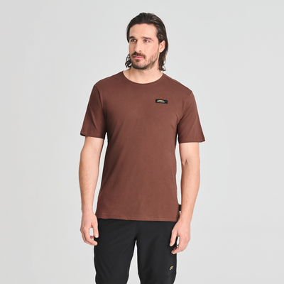 T-classique - t-shirt en coton bio couleur brun