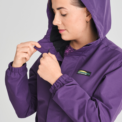 Témis - manteau de pluie couleur mauve pour femme