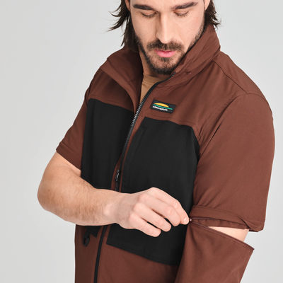 Durango - veste mi-saison couleur brune pour homme