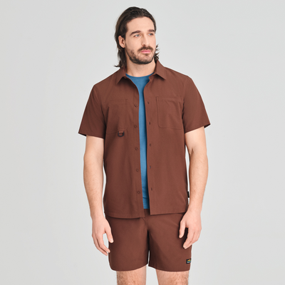 Durango - chemise à protection solaire couleur brune pour homme