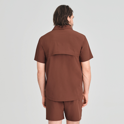 Durango - chemise à protection solaire couleur brune pour homme