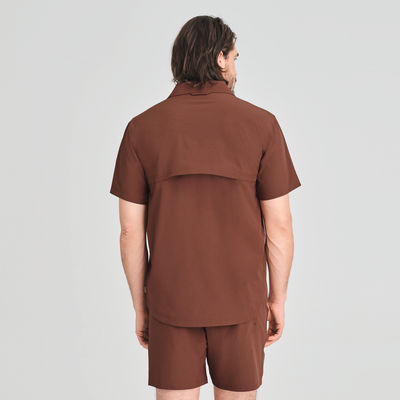 Durango - chemise à protection solaire couleur brune pour homme