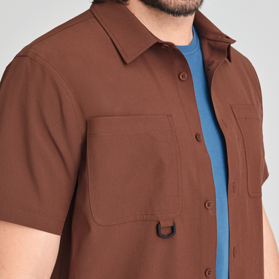 Durango - chemise à protection solaire couleur brune pour homme