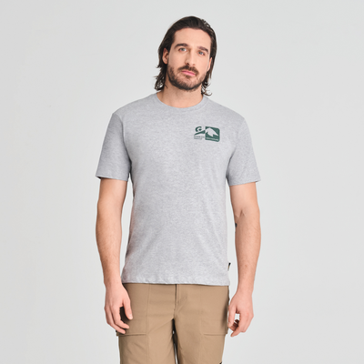 Géo - chandail en coton biologique de couleur gris pour homme