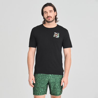 Parc national - t-shirt en coton biologique noir pour  homme