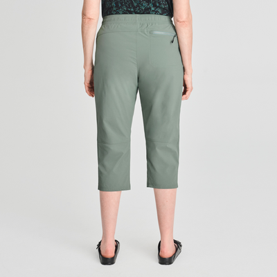 Allyson - capri pantalon de couleur vert pour femme