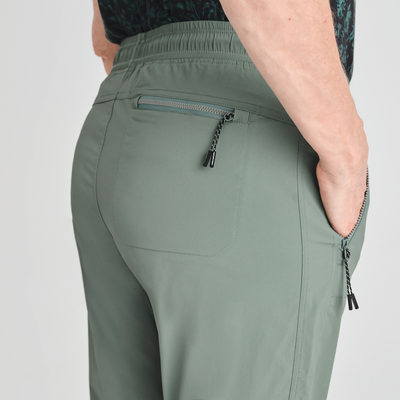 Allyson - capri pantalon de couleur vert pour femme