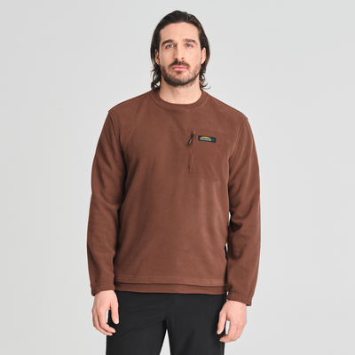 Denali - chandail léger en polaire pour homme couleur brun
