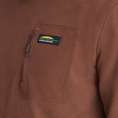 Denali - chandail léger en polaire pour homme couleur brun