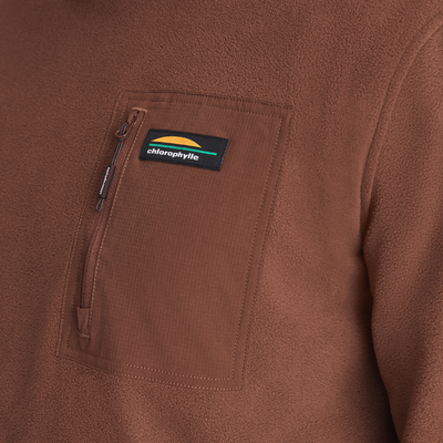 Denali - chandail léger en polaire pour homme couleur brun