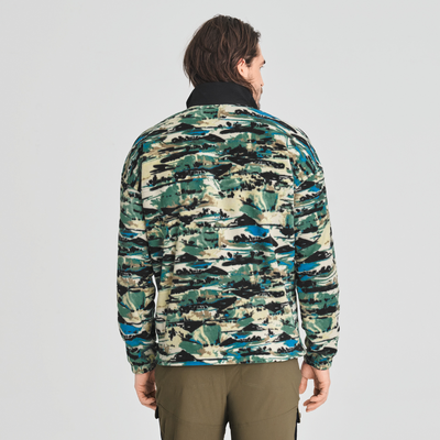 Denali - chandail à demi-zip en polaire couleur vert pour homme