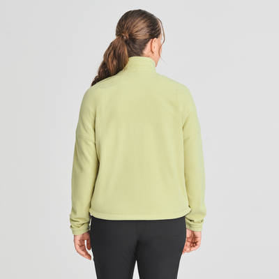 Denali - chandail léger en polar pour femme couleur jaune-vert
