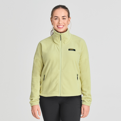 Denali - chandail léger en polar pour femme couleur jaune-vert