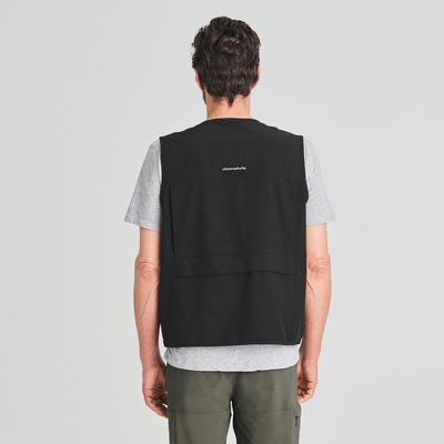 Veste sans manches unisexe avec plusieurs poches couleur Noir