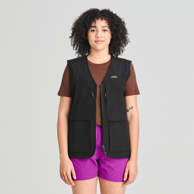 Veste sans manches unisexe avec plusieurs poches couleur Noir