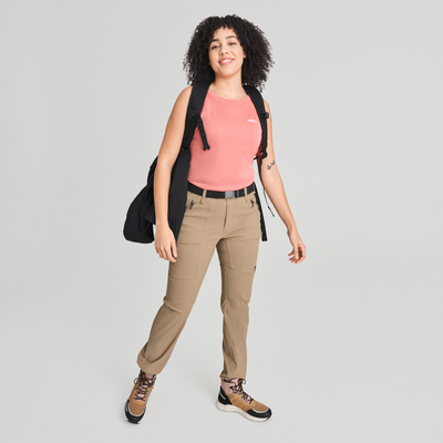 Trek - pantalon de randonnée couleur beige pour femme