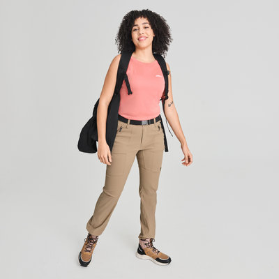 Trek - pantalon de randonnée couleur beige pour femme