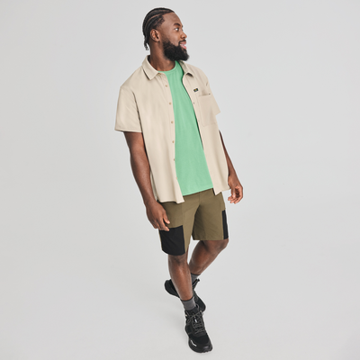 Trek - bermuda de randonnée pour homme couleur vert