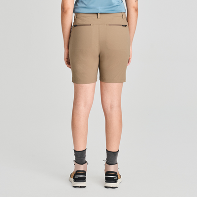Trek - bermuda de randonnée pour femme couleur beige