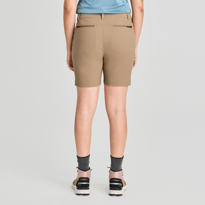 Trek - bermuda de randonnée pour femme couleur beige