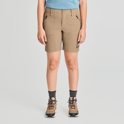 Trek - bermuda de randonnée pour femme couleur beige