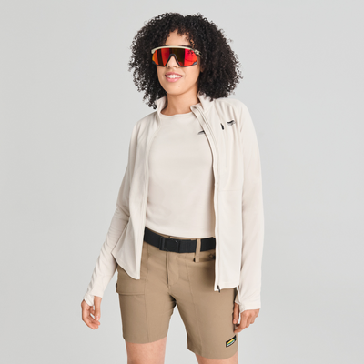 Trek - bermuda de randonnée pour femme couleur beige