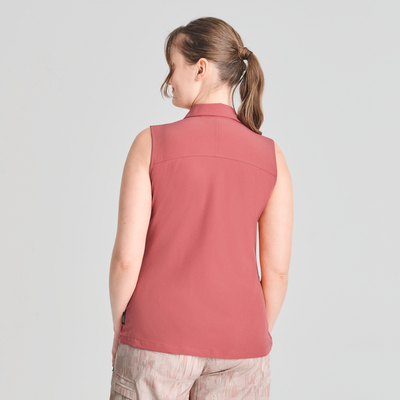 Azimut - chemise sans manches rose pour femme