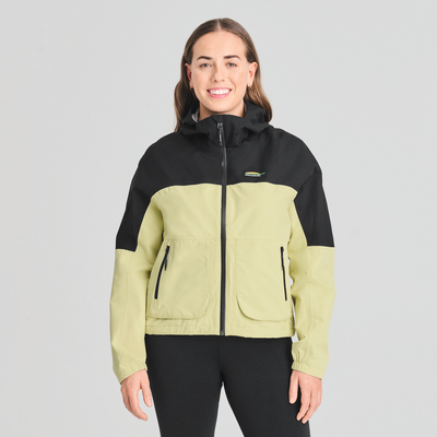 Témis vintage - veste courte imperméable verte - femme