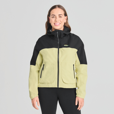 Témis vintage - veste courte imperméable verte - femme