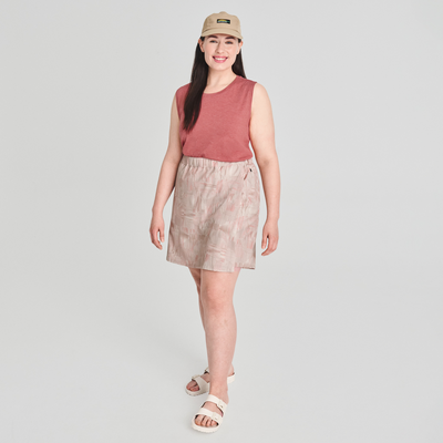 Jupe-short beige Azimut pour femme
