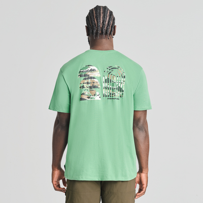 Vallée - t-shirt en coton biologique couleur vert pour homme