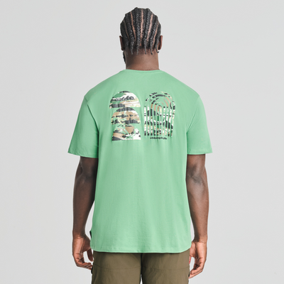 Vallée - t-shirt en coton biologique couleur vert pour homme