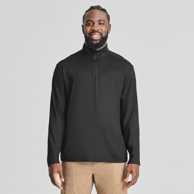 Chandail quart-zip Loken de couleur noir pour homme