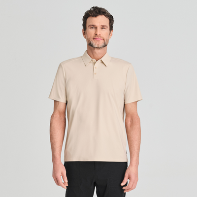 Loken - t-shirt polo beige - homme