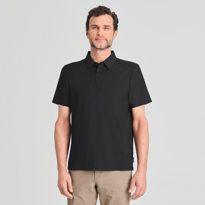 Loken - t-shirt polo noir - homme