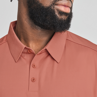 Loken - t-shirt polo rouge - homme