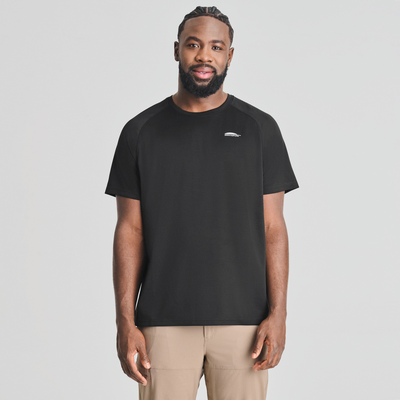 T-shirt sport Aventure de couleur noir pour homme