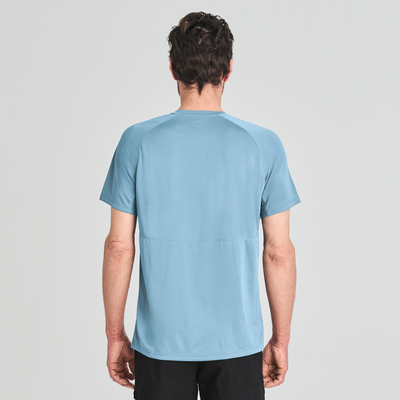 T-shirt sport Aventure de couleur bleu pour homme