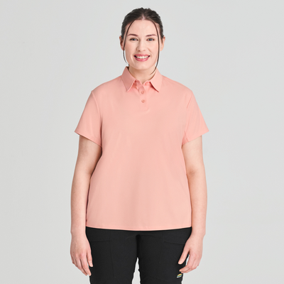 Avila - t-shirt polo rose pour femme